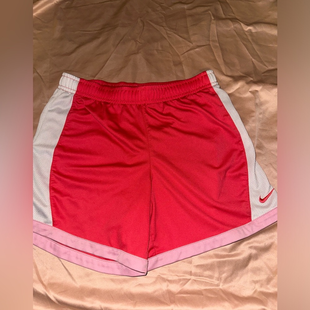 Pink kids Nike shorts